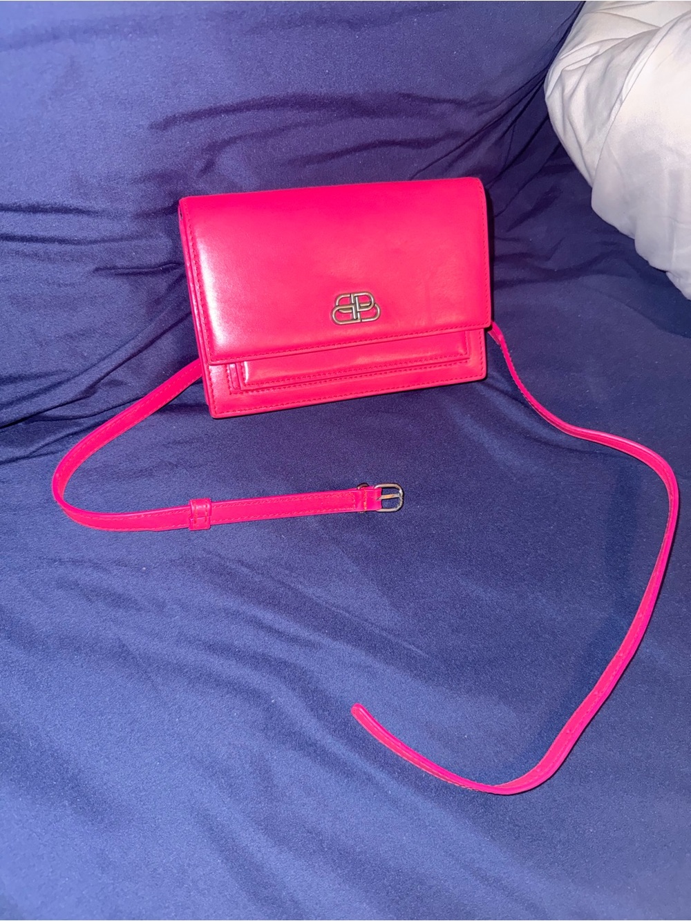 Balenciaga Hot Pink Mini Crossbody Bag